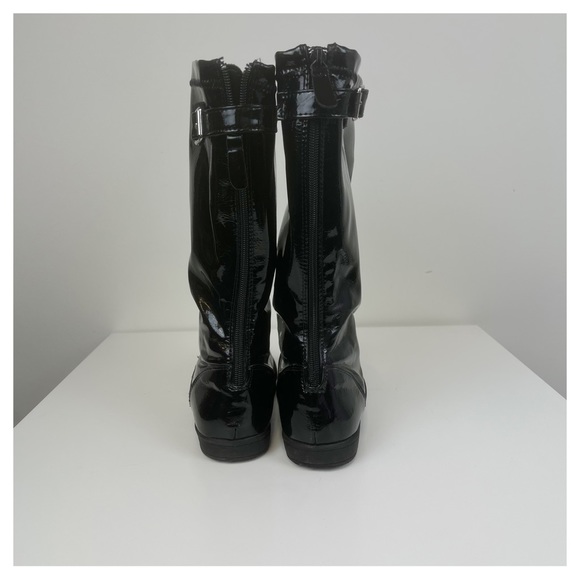 Kenneth Cole Girls Heart Treat 2 Fashion Black Patent Leather Boots Size 5 - Picture 3 of 6